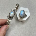 Moonstone Bracelet and ring for Debby