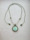 Summer Vibe Green Labradorite Pandent Necklace - Image 2