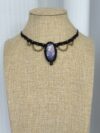 Pink Purple Flash Labradorite Choker Necklace - Image 8