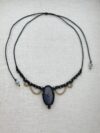 Pink Purple Flash Labradorite Choker Necklace - Image 7