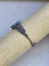 Blue Labradorite Bracelet with Grey Cord - Image 2