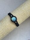 Blue Flash Labradorite with Black Cord