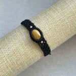 Tiger’s Eye Bracelet with Black Cord