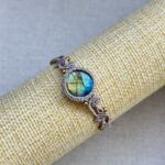 Blue Gold Flash Labradorite Bracelet