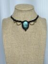 Green Blue Labradorite Choker Necklace