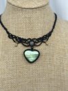 Heart-shaped labradorite Choker - Image 2