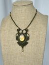 Orange-Green Flash Labradorite Necklace