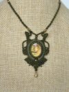 Orange-Green Flash Labradorite Necklace - Image 2