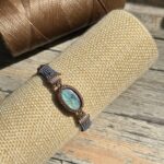Mosslight Green Labradorite Macrame Bracelet