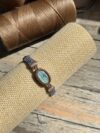 Mosslight Green Labradorite Macrame Bracelet