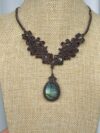 Green-Blue Labradorite Necklace - Image 2