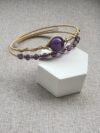 Amethyst Wire-Wrapped Bracelet