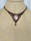 Peach moonstone Choker Necklace - Image 4