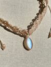 Moonstone with Pearl Choker Necklace - Image 4