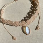 Moonstone with Pearl Choker Necklace