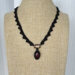 Garnet t with Black cord