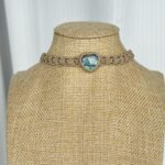 Heart-shaped Labradorite Necklace