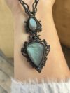 Guardian Shield Labradorite Necklace