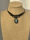 Labradorite Necklace with Black Cord - Image 2