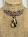 Strong Multicolor Labradorite Necklace - Image 2