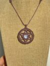 Star of David Moonstone with Purple Cord - Image 2