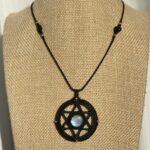 Star of David Moonstone Necklace
