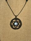 Star of David Moonstone Necklace - Image 3