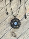 Star of David Moonstone Necklace - Image 2