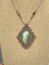 Green Flash Labradorite Necklace - Image 5