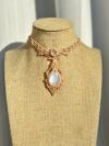 Moonstone Necklace with Freshwater Pearls
