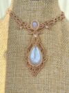 Moonstone Necklace with Freshwater Pearls - Image 4