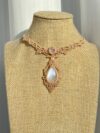 Moonstone Necklace with Freshwater Pearls - Image 5