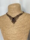 Garnet Choker with Brown Cord - Image 5