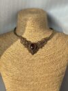 Garnet Choker with Brown Cord - Image 6