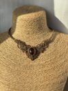 Garnet Choker with Brown Cord - Image 7