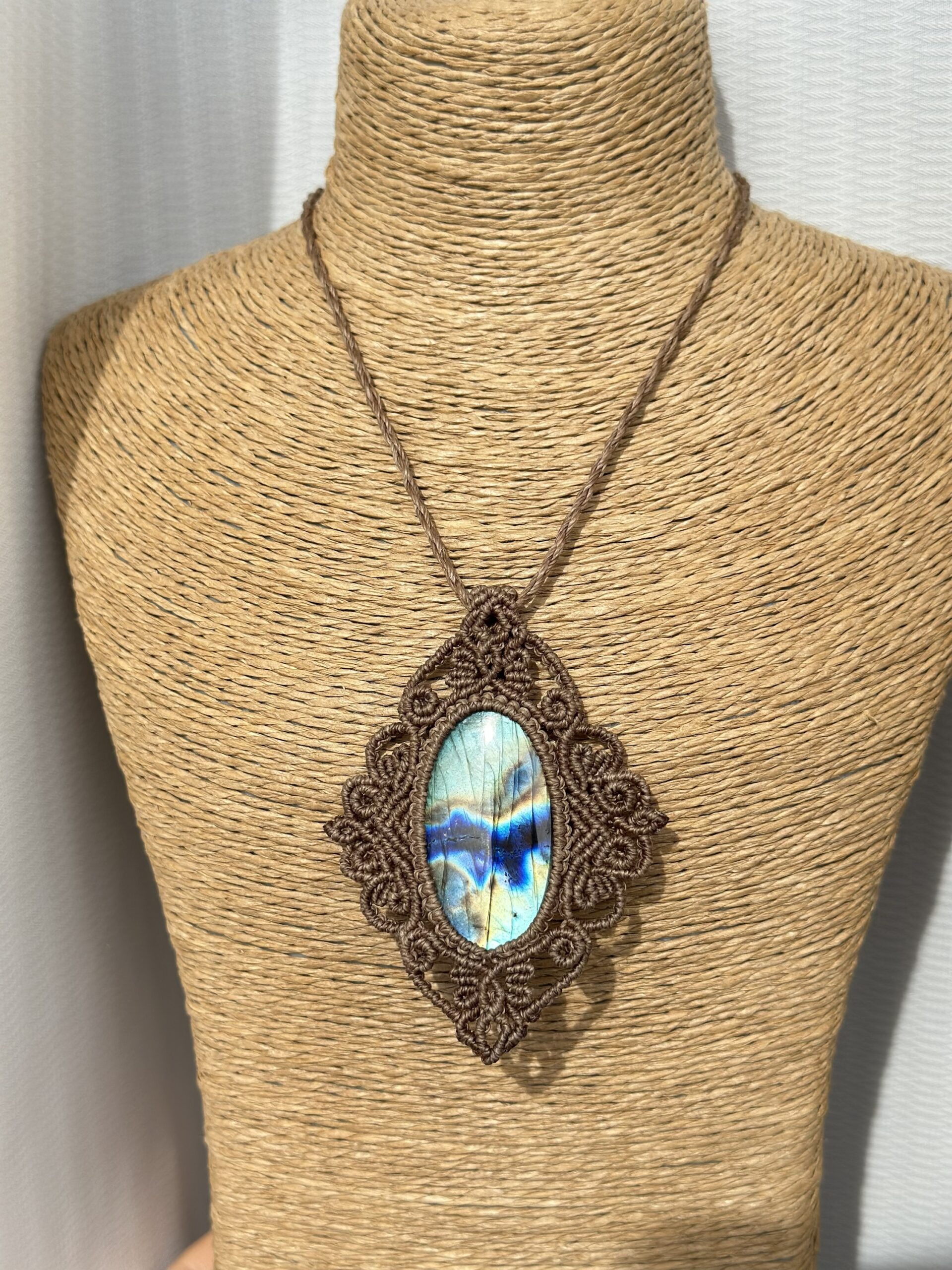 img_8604 Electric Blue Labradorite Necklace - Image 1