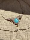 Amazonite Statement Macrame Choker Necklace