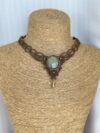 Labradorite Macrame Choker Necklace - Image 2
