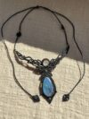 Labradorite Drop Macrame Choker Necklace