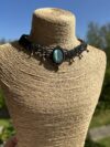 Blue Flash Labradorite Choker Necklace - Image 4