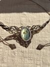 Golden Flash Labradorite Statement Choker Necklace