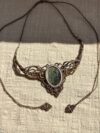 Golden Flash Labradorite Statement Choker Necklace - Image 6