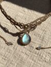 Blue Labradorite Drop Choker Necklace - Image 3