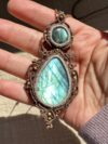 Green Labradorite Pendant Necklace - Image 2