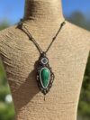 Transformation Protection Clarity Malachite Pietersite Pendant Necklace - Image 2