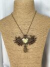 Love Protection Intuition Labradorite Heart Pendant Necklace - Image 3
