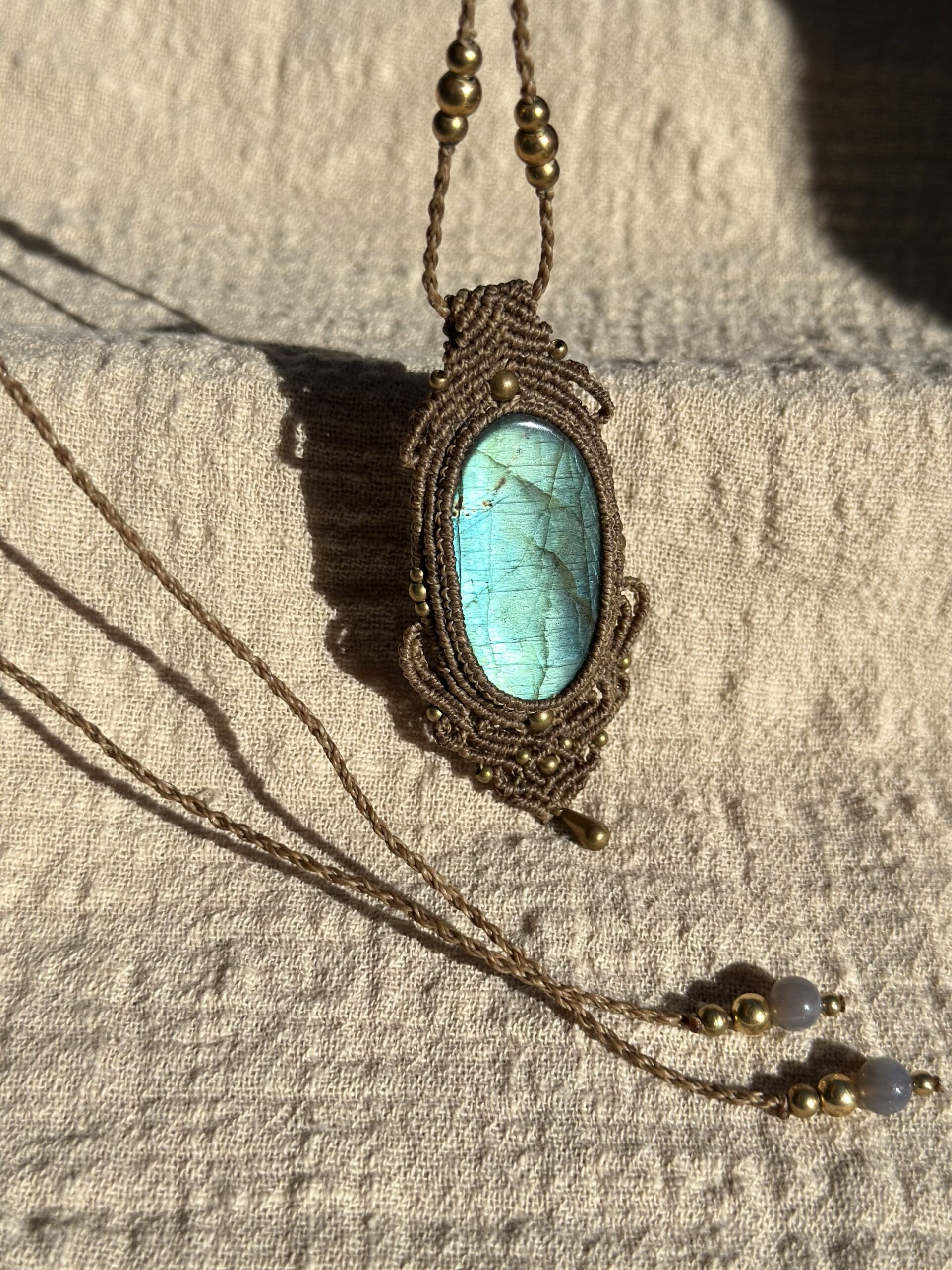 img_9626 Green Labradorite Pendant Necklace - Image 1