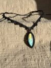 Blue-green Labradorite Necklace